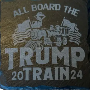 Custom Laser Engraved Slate Coasters