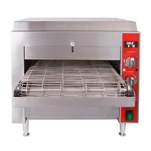 Hakka Commercial Countertop Conveyor Pizza Oven, 1700W 120V Stainless Steel Oven with Adjustable 120–600°F Temperature, Variable Belt Speed & ETL Listed for Pizza Shops and Restaurants