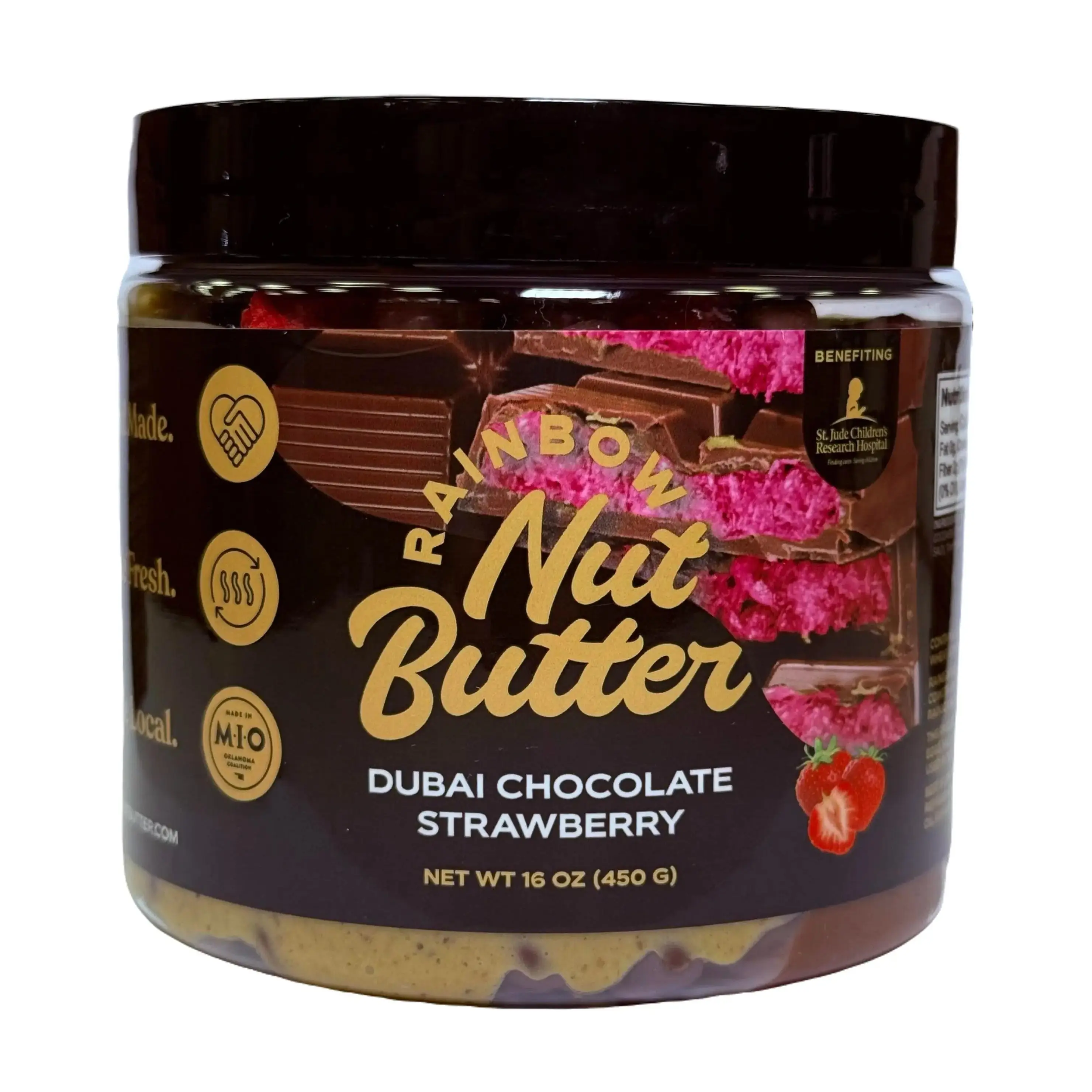 STRAWBERRY DUBAI Chocolate Bar Kataifi Strawberry Pistachio Butter Hazelnut Chocolate Spread Freeze Dried Strawberries (NEW PACKAGING) Flavor Bonbon