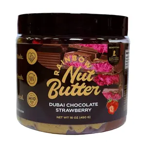 STRAWBERRY DUBAI Chocolate Bar Kataifi Strawberry Pistachio Butter Hazelnut Chocolate Spread Freeze Dried Strawberries (NEW PACKAGING)