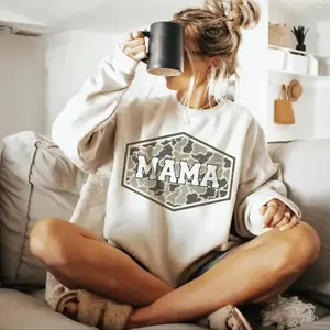 Camo Mama Sweatshirt, Old Camo Mama Shirt, Camouflage Mama, Coma Mama, Mama Duck, New Mom Shirt, Gift For Mom