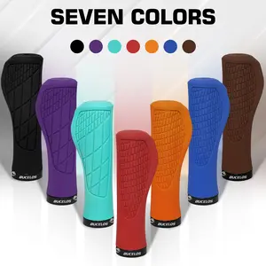 BUCKLOS Single Lock-on Bike Handlebar Grips - Mountain Bike 7/8" Black Ergonomic Anti-Slip Grip with Comfort Locking Feature Safety Stability, Comfortable Riding Anti-slip Bicycle Protective Gear Bike Accessories  Bicycle Handlebar Protectors tiktokshopsp