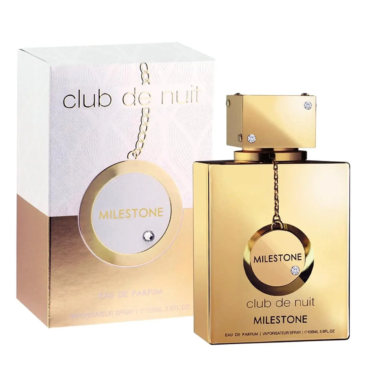 Armaf Club De Nuit Milestone Eau de Parfum Spray Unisex 3.6 oz - Woody Floral Musk Fragrance