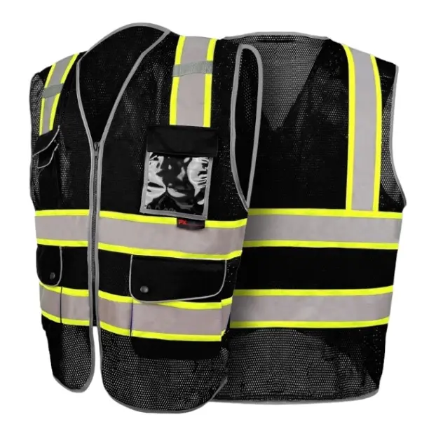 Utility Safety Vest Black