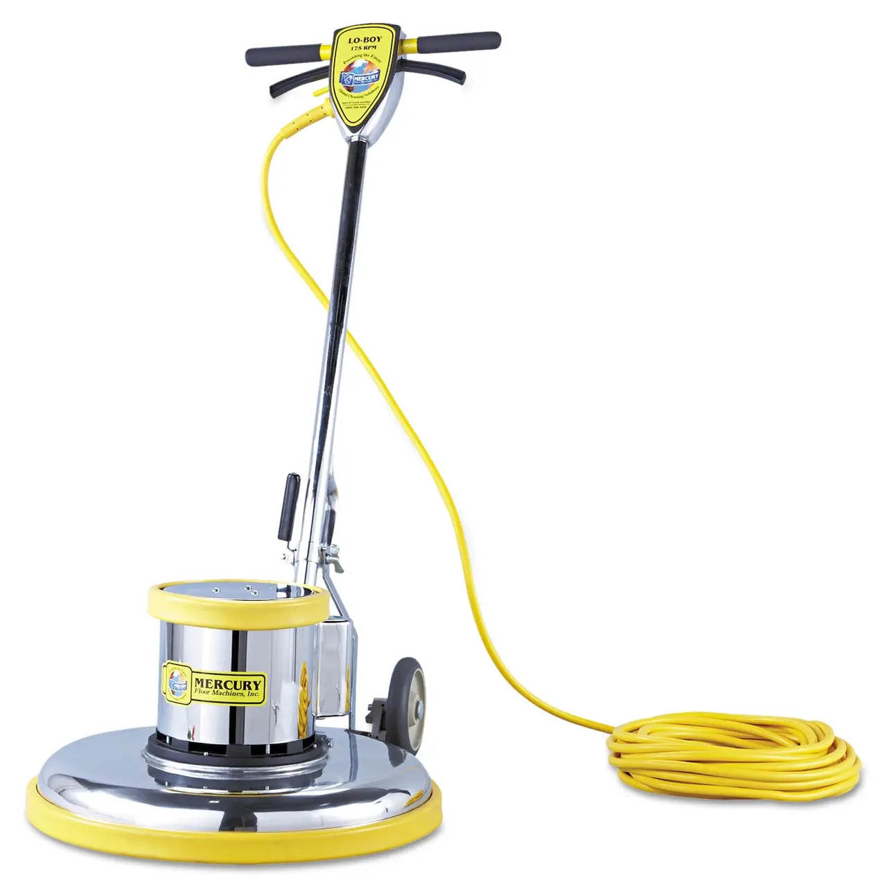 Mercury LoBoy L20E floor buffer scrubber machine super heavy duty 20 inch 175 rpm 1.5 hp electric