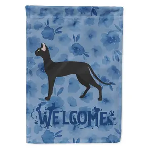 212 MAIN Oriental Shorthair No.1 Cat Welcome House Banner, Polyester Fabric Weatherproof Full-Size Flag (28x0.01x40 in.) for Outdoor Home & Festive Supplies Backdrop