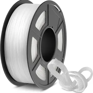 Tpu Transparent 3D Printer Filament 1.75mm, High Speed 95a Tpu Filament Bundle, Flexible 3D Filament for Fast Printing, 250g Spool