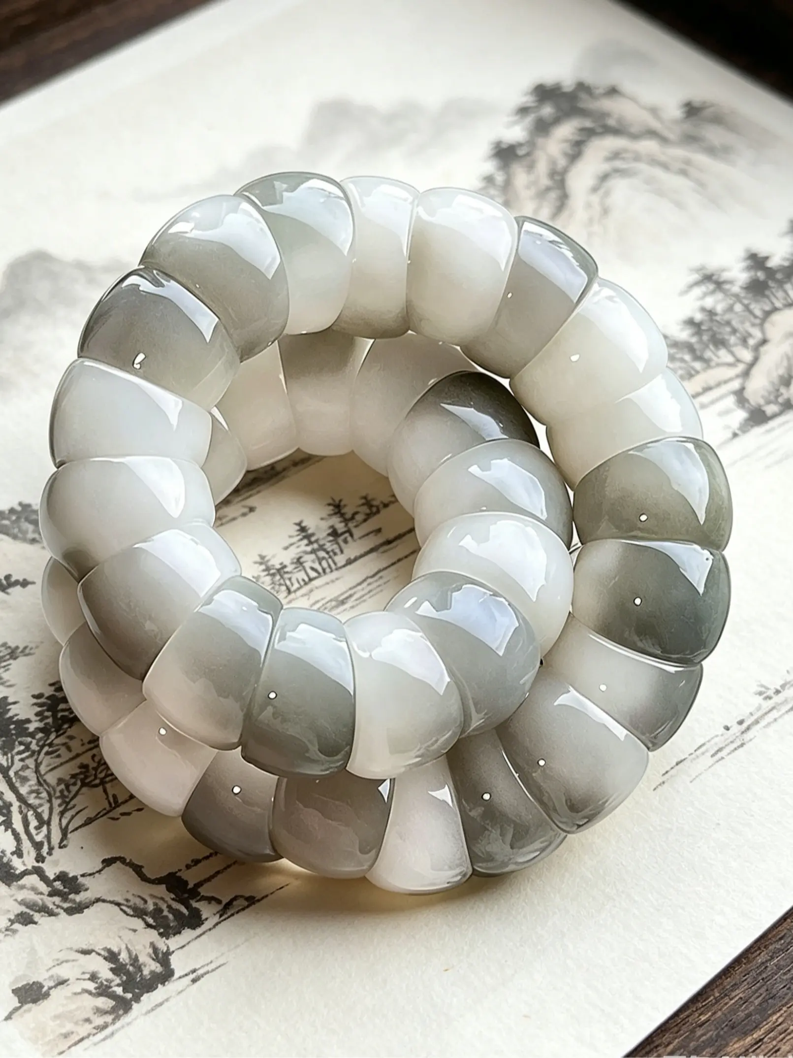 Fidget Bracelet Natural Bodhi Seeds Beaded Bracelets Zen Fidget Stretch Bracelets Alleviate Anxiety Stress Protection Healing Bodhi Jewelry Gifts for Women Boho Chic Crystal Boho Style Bracelet