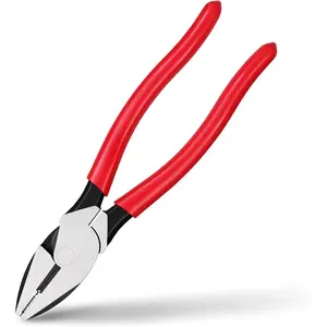 8" High Leverage Linemans Pliers, Side Cutters, Linesman Pliers for Wire , Gripping
