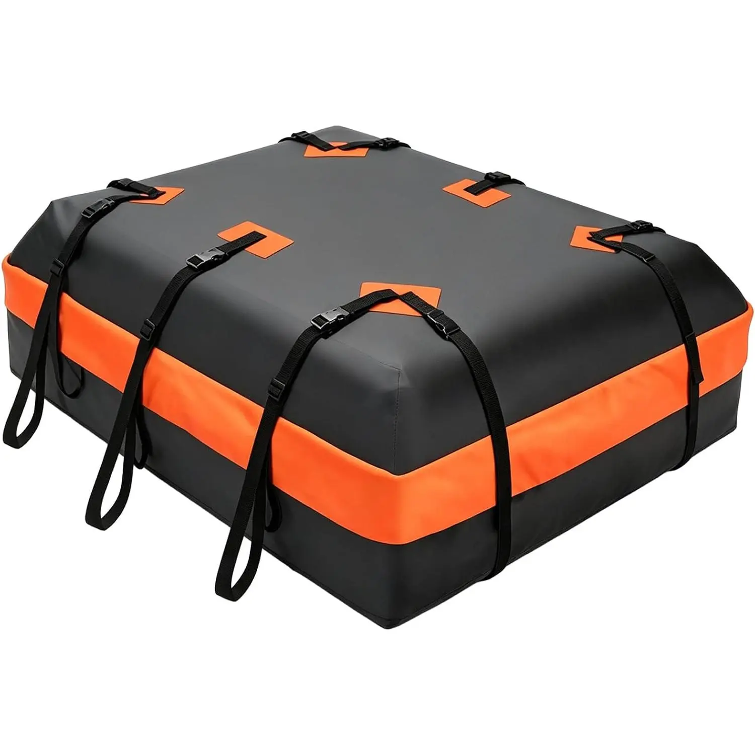 Sweetcrispy 20 Cu Ft Waterproof Heavy-Duty PVC Shell Rooftop Cargo Carrier Bag for Cars/SUVs,Truck (With/Without Rack) - Quick Install, Includes Anti-Slip Mat, Straps, Door Hooks, Lock, Road Trips Essential, TA-CDB4514-20-BY