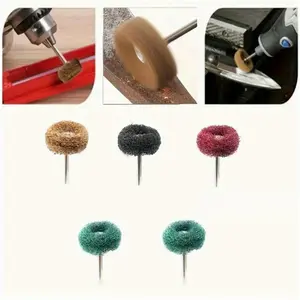 8PCS 3mm Handle Mini Drill Grinding Brush Nylon Polishing Polishing Wheel Rotary Tool Accessories Hardware