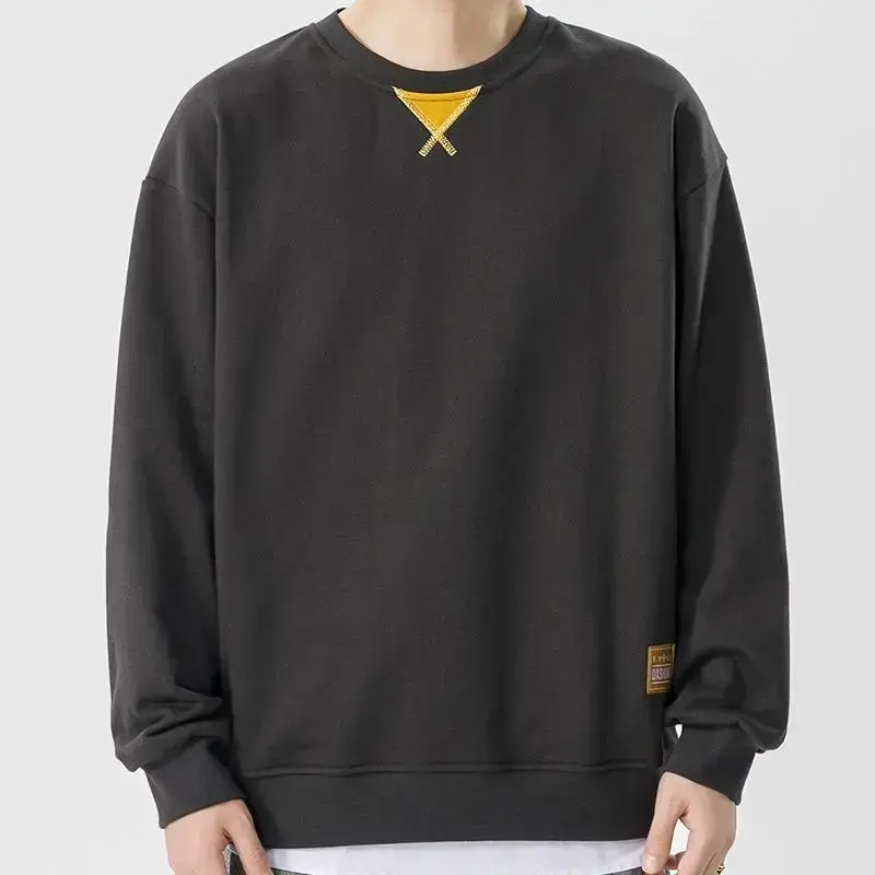 Men's Vintage Style Fashion Oversized Crew Neck Long Sleeve Knit Hoodie Pullover with Green Triangle Details Suitable for Everyday Activities Sports Autumn Winter Basic Casual Soft Top Men's Vintage Style Fashion Oversized Crew Neck Long Sleeve Knit Hoodie Pullover with Green Triangle Details Suitable for Everyday Activities Sports Autumn Winter Basic Casual Soft Top