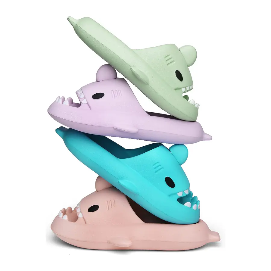 Unisex Non-Slip Ankle-Height Slippers - Thick EVA Slides, Cute Cartoon Design, Cushioned Cloud Pillow Footwear for Steam Rooms, Leisure Activities, Slipper Shoes, Living Rooms, Bathrooms, Indoor/Outdoor, Soft, Cute Casual, Eva Upper, Lightweight Flex