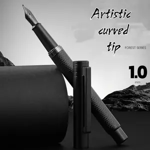 Artisan Calligraphy Pen Bent Tip Practice Writing Adult Unisex Business Office High-End Fountain Pen Thick Nib Writing Tools