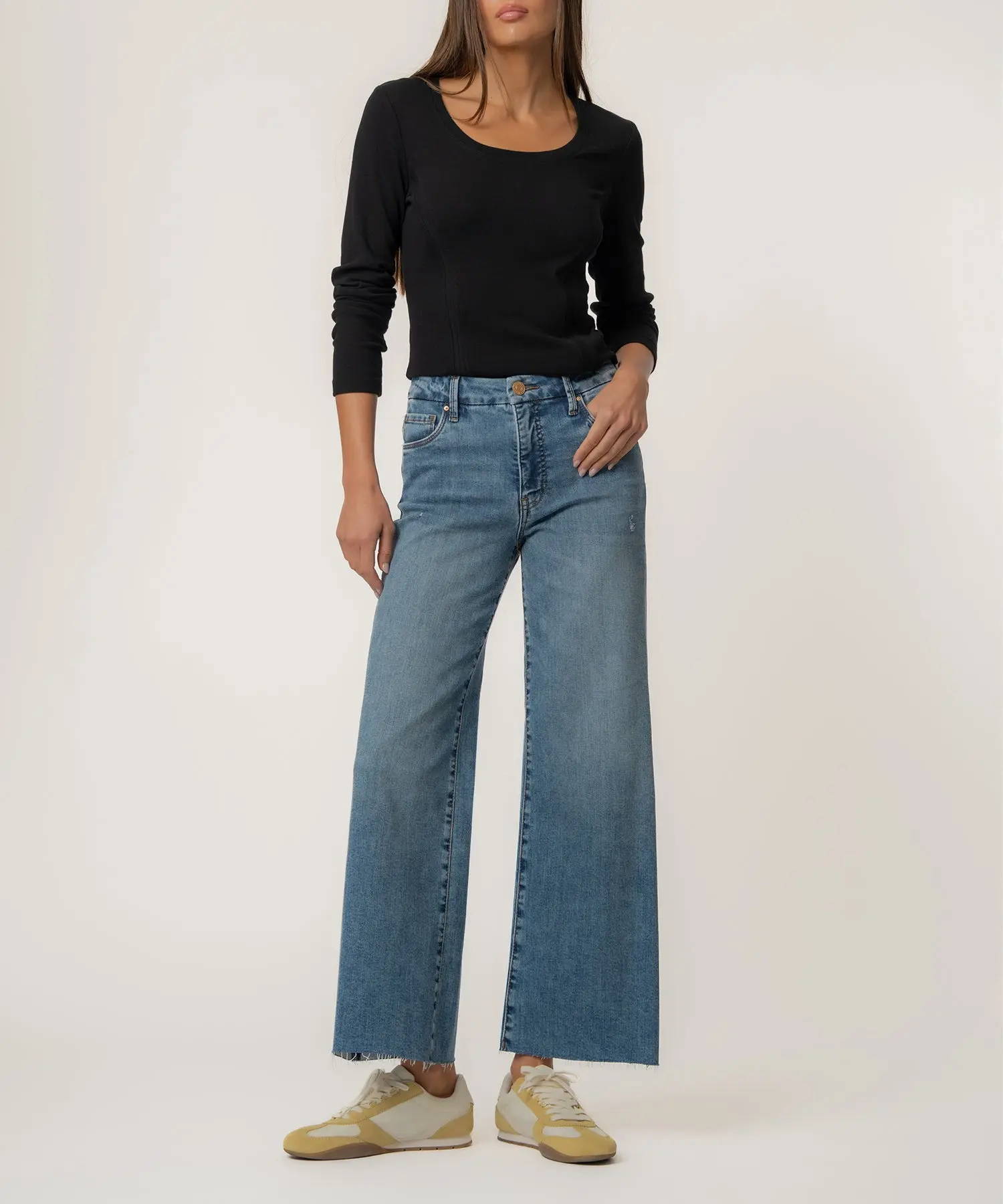 Meg High Rise Wide Leg in Regent Wash
