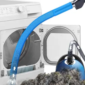 Dryer Vent Cleaner Kit, Flexible Dryer Lint Vacuum Attachment Compatible with Most Vacuum Cleaner, Blue,home essentials