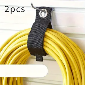 2pcs Easy-to-Use Hook And Loop Extension Cord Organizer Hanger Desk Cable Organizer for Home, RV, And Garage Storage And Organization