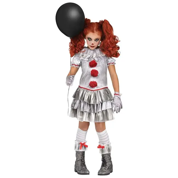 Girl's Carnevil Clown Costume