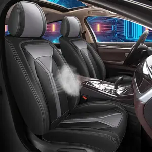 Premium Breathable Leather Car Seat Covers for Chevy Traverse 2018-2026, Full-Coverage Elastic Cushions, Airbag-Safe, Waterproof, Quick-Install, Durable Automotive Protectors with Scratch, Wear, Slip, Stain Resistance & Easy Cleaning