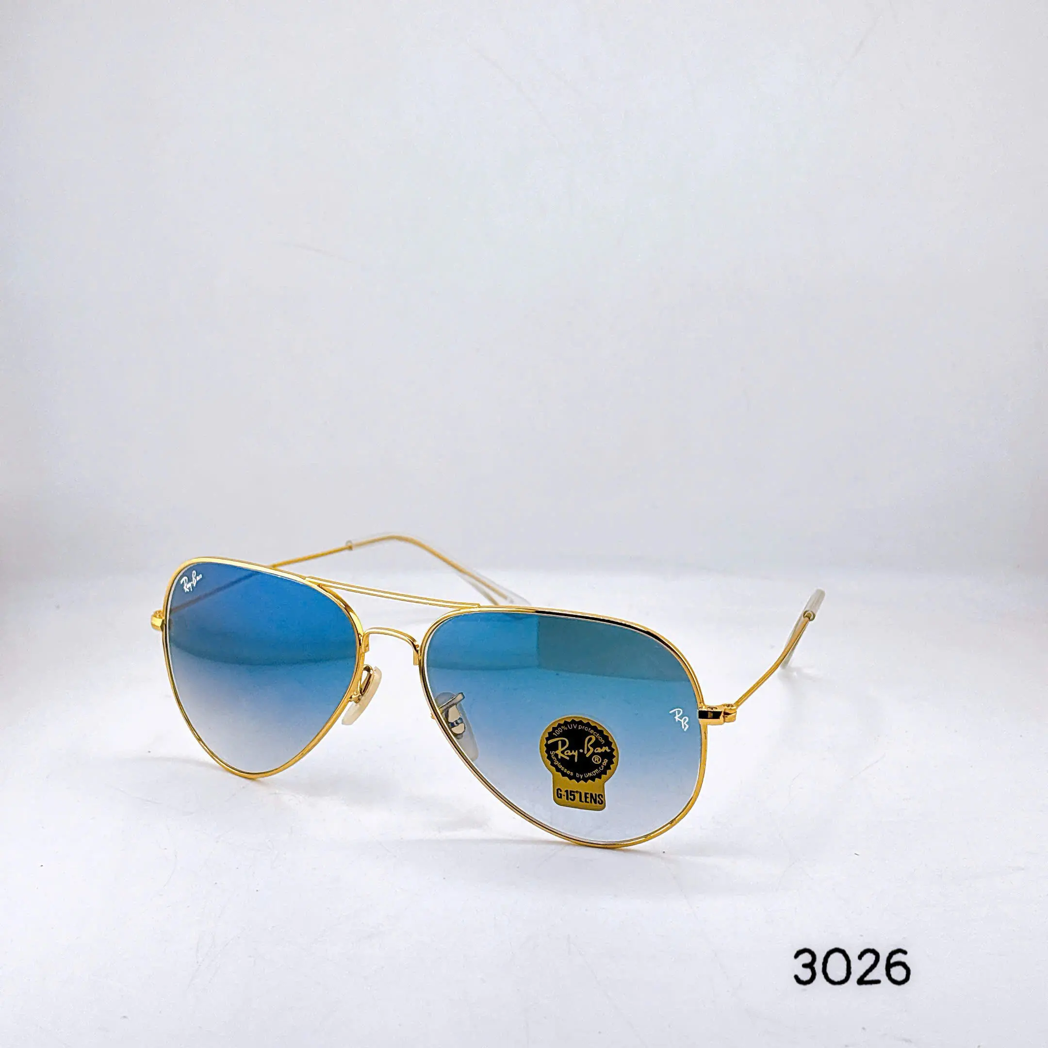Retro Aviator UV400 Sunglasses Gold Metal Frame Green Glass Lens Driving Fishing Travel Classic Outdoor Eyewear