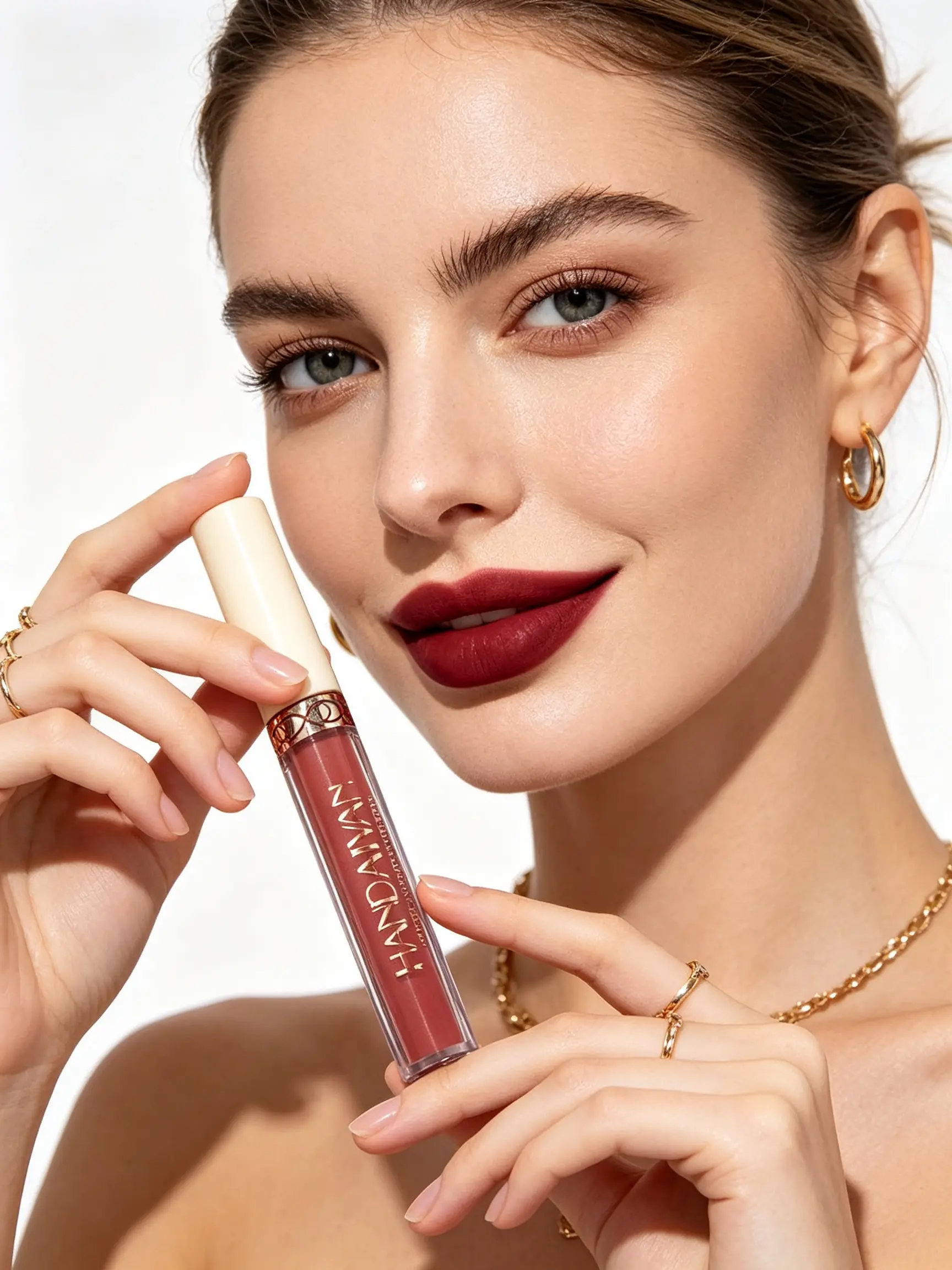 Handaiyan Velvet Matte Liquid Lipstick - 12 Shades, 2.5 ml Waterproof, Lightweight, Long-Lasting Adult Cosmetic, 3-Year Shelf Life, Suitable for All Skin Types, Dates & Office Use tint eyes lips fuel