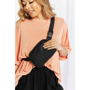 Buckle Zip Closure Fanny Pack