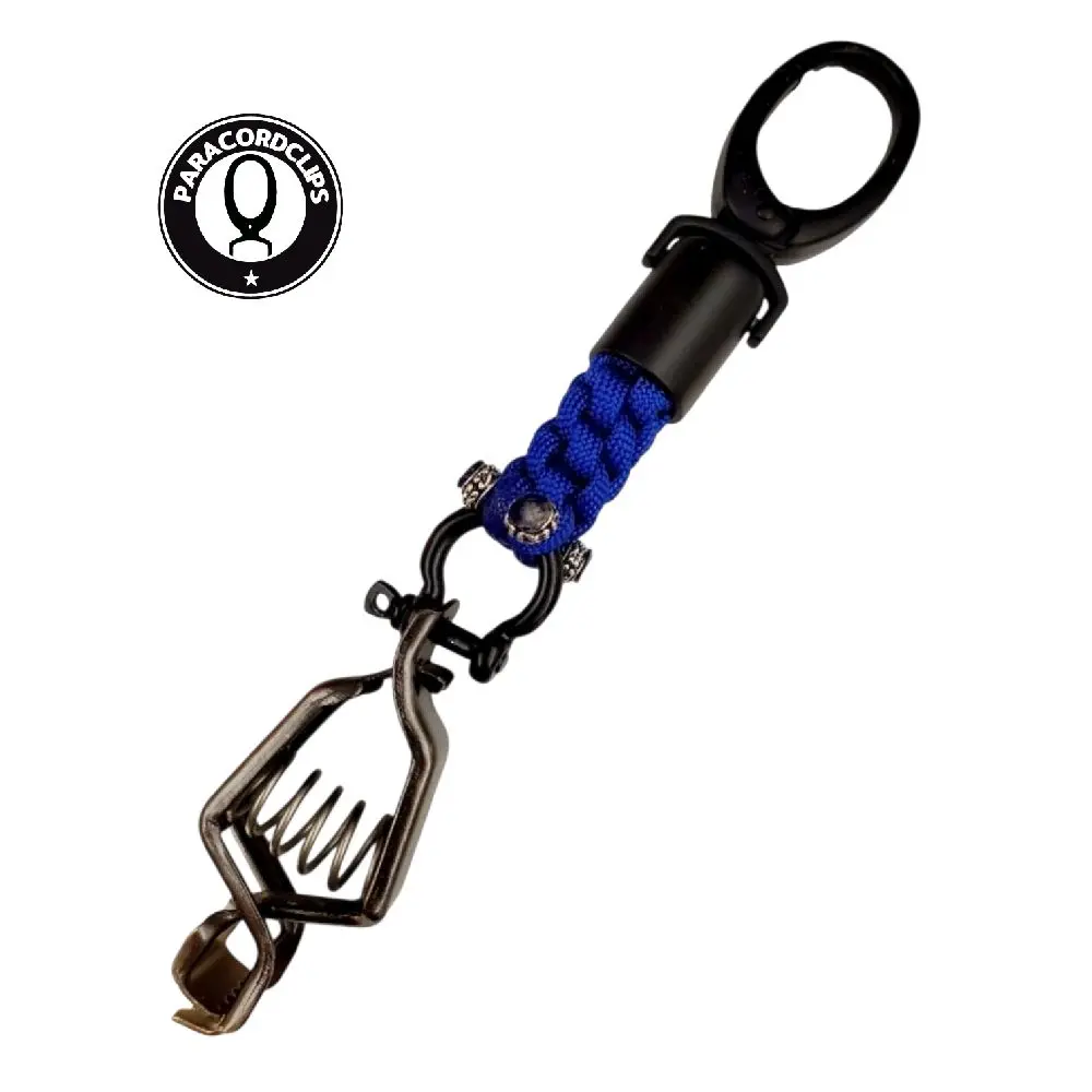 PARACORDCLIPS THE BLACK NOIR BLUE GLOVE CLIP