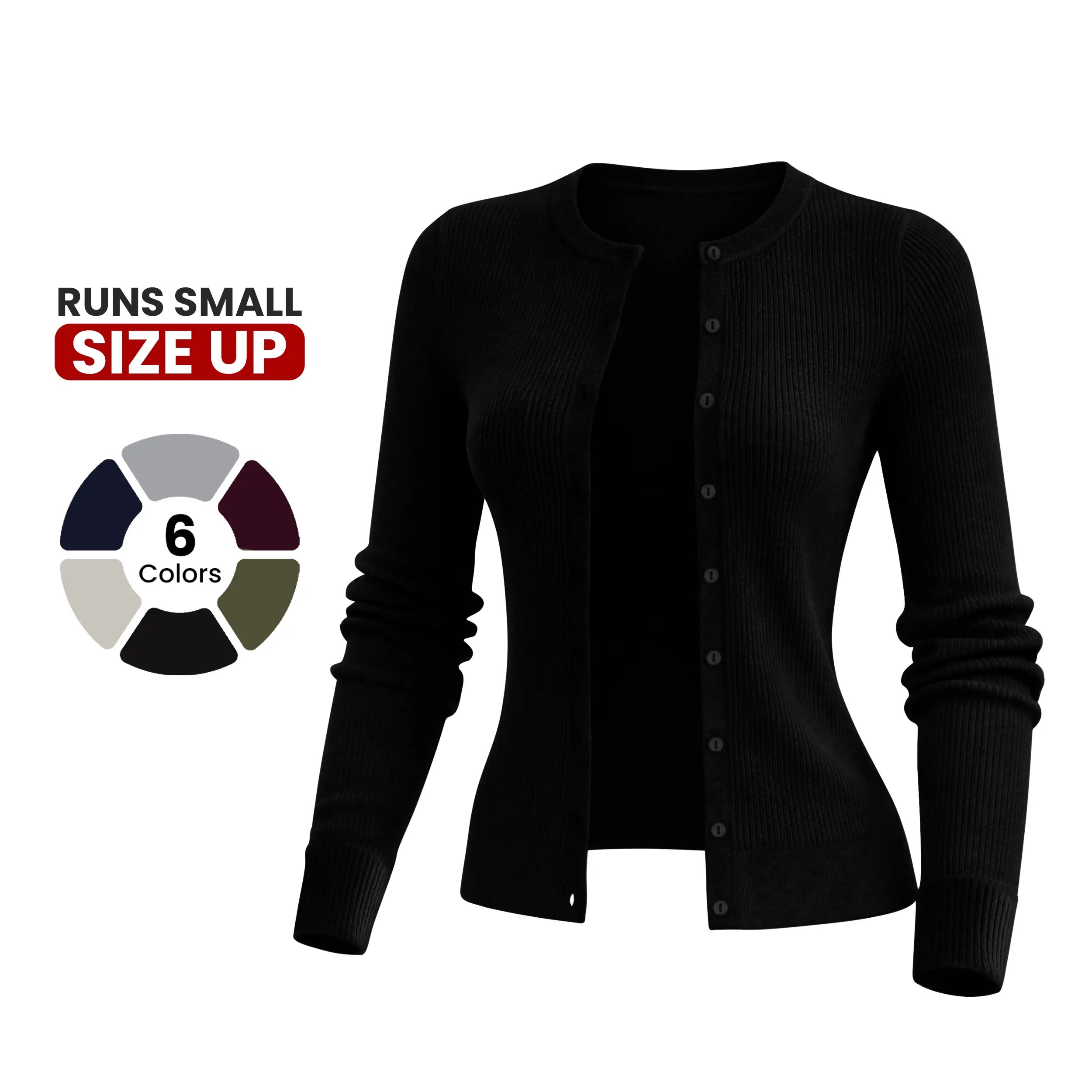 Women’s Lightweight Ribbed Knit Cardigan Sweater – Long Sleeve Button Down, Soft Slim Fit, Casual Spring Outfit Top (Size Up for Best Fit) #Dealsforyou