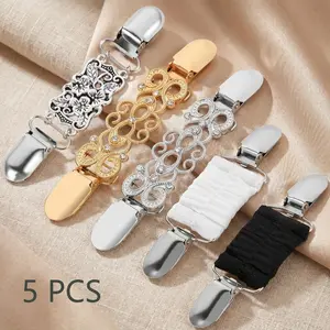 5 Retro Waist Cincher & Shirt Clips Set – Stylish Accessories for Sweaters, Shawls, Cardigans & More