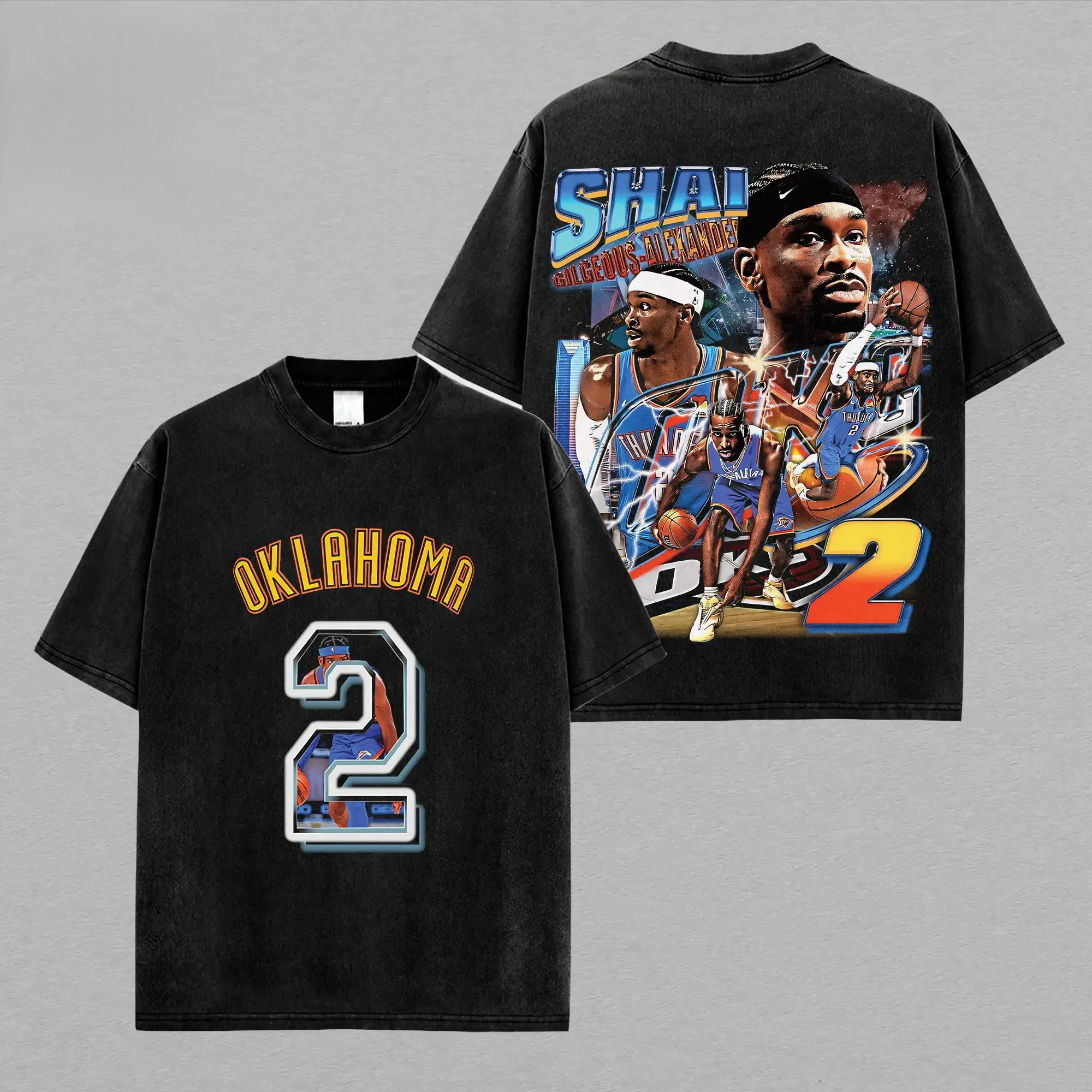 [ 🎉 100% Cotton] Shai Gilgeous-Alexander - SGA V3 For Thunder Nation High-Quality 100% Cotton T-Shirt (Made In US), OKC Fans Hooper Shirt, Game Day Outfits, Gift For Basketball Fans, Basketball Graphic Tee