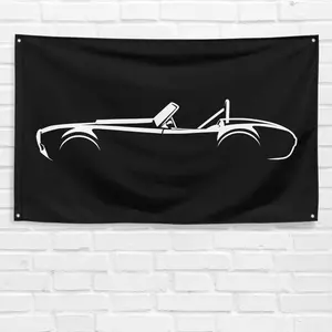 For Shelby Cobra 289 1964 Car Enthusiast 3x5 ft Flag Grandpa Dad Son Birthday Gift Man Cave Garage Wall Decor Banner