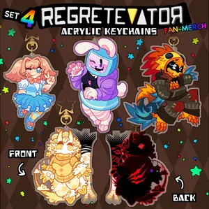 SERIES 4 REGRETEVATOR - Acrylic Keychains: Stat, Melanie, Null, Dreamer