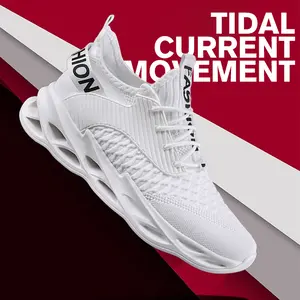 Men's Running Shoes Blade Non Slip Fashion Sneakers Breathable Mesh Soft Sole Casual Athletic Walking Shoes Training Runner Runner Closed Boy