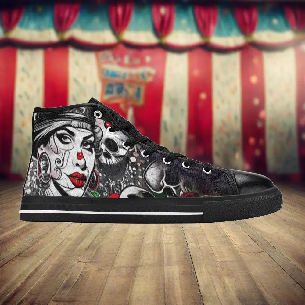 WOMEN'S Clown Woman Custom Shoes (IV) | Freaky Shoes®