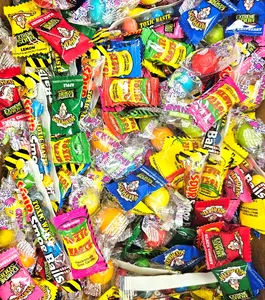 Ultimate Sour Hard Candy Bundle Warheads Toxic Waste Cry Baby Gumballs & Sour Smog Balls Over 310 Pieces 3.4 LB Snack Sour TikTok Challenge Viral Candy