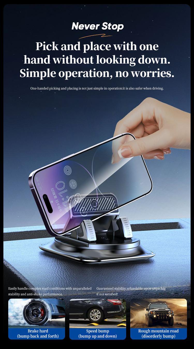 Car phone holder 360 degree rotation, suitablefor car navigation in-car dashboard, horizontaland vertica screen adjustment angle,suctioncup fixed non-slip mobile phone holdersuitable for iPhone and Android Car phone holder 360 degree rotation, suitablefor car navigation in-car dashboard, horizontaland vertica screen adjustment angle,suctioncup fixed non-slip mobile phone holdersuitable for iPhone and Android