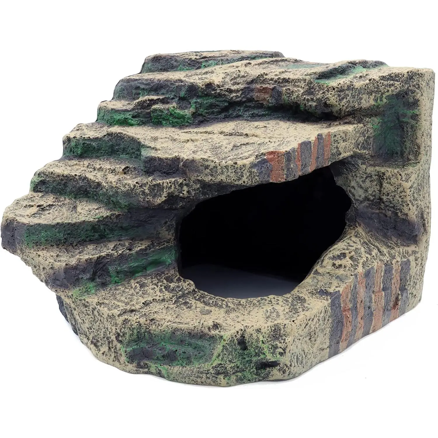 Large  Reptile Tank Accessories Hideouts Cave Habitat Decor for Leopard Gecko Lizards Turtle