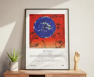The Cure Poster | Wish Poster | Album Poster Prints | Wall Decor Posters | Album Cover | Rock Music Poster