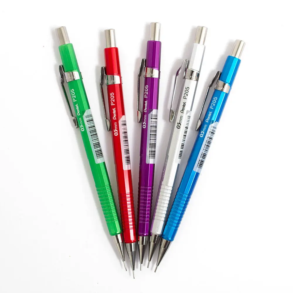 Pentel Sharp Mechanical Drafting Pencils - 4mm Tip, Super Hi-Polymer HB Lead, Refillable, Ideal for Rulers & Templates, Professional & Student Use