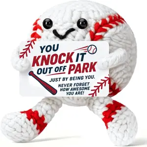 Boys Men Fun Baseball Gift, Cool Baseball Accessories, Christmas Stocking Stuffer, Coach Lover, Plush Decoration Birthday Party Present, Crochet, Handmade Crochet Figure