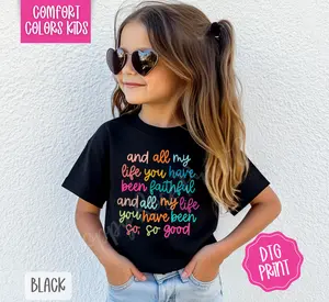 All My Life Youth Comfort Colors Tshirt, Religious Tee for Kids