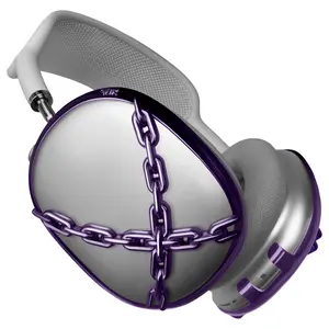 qlix Lavender Chain Frames for AirPods Max 1 & 2, Durable Lightweight Protective Headphone Case/Cover