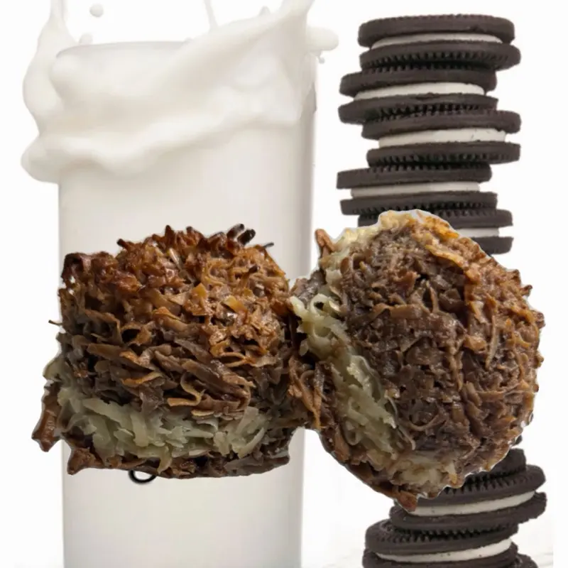 Doble cocada color con su cremita cookie/oreo