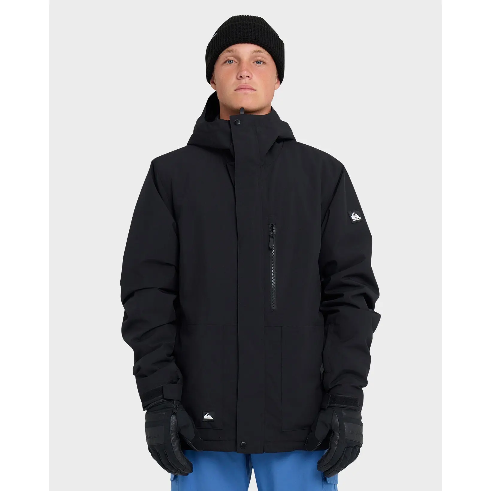 Quiksilver | Mission Solid Snow Jacket | Chest Pocket Full-Zip | Everyday Wear & Casual Streetwear