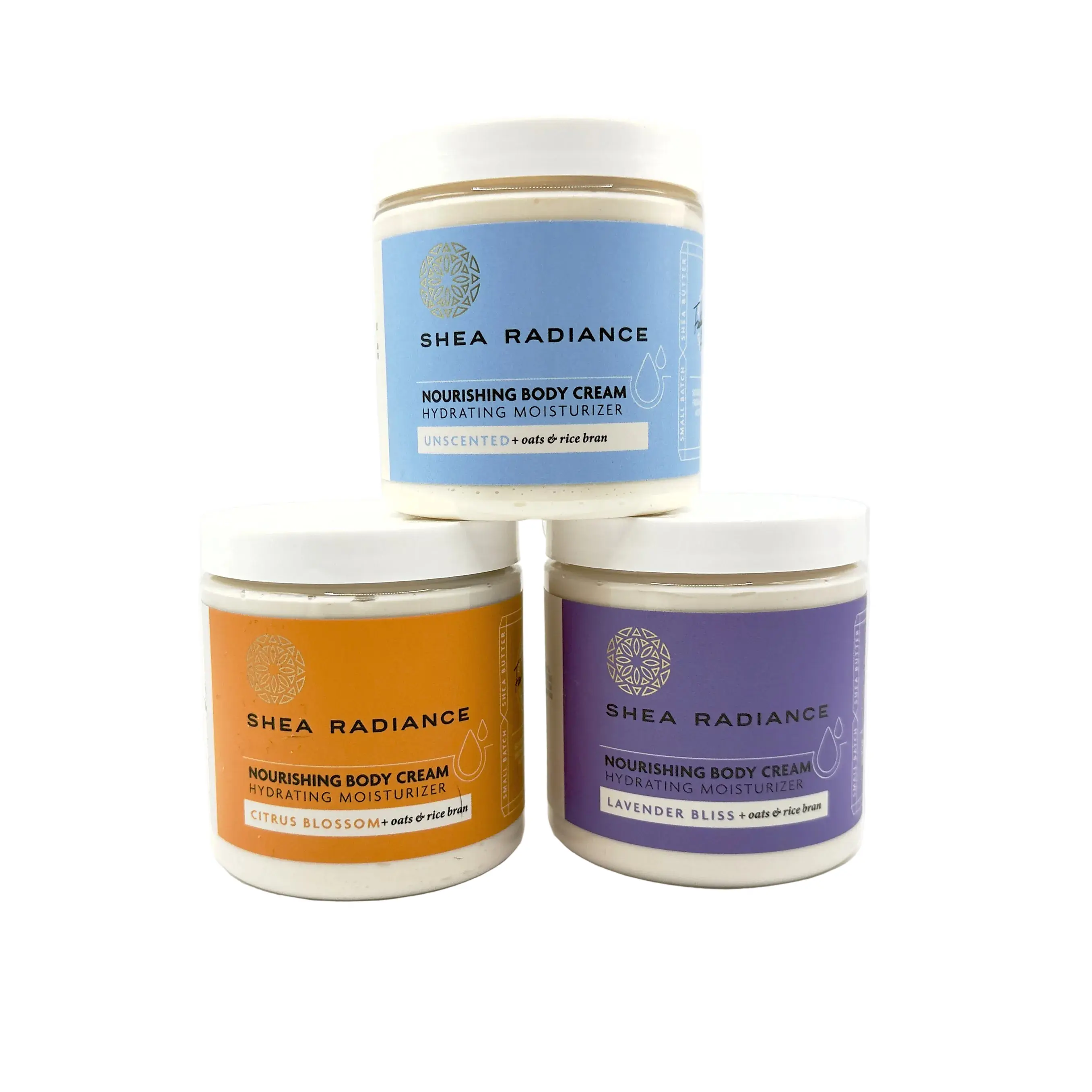 Shea Radiance Nourishing Body Cream - Hydrating Moisturizer - Relieves Irritation - Unscented Lavender - Bliss Citrus Blossom