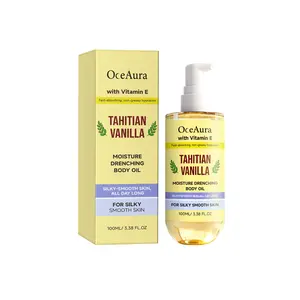OCEAURA Moisture Drenching Moisturizing Body Oil Vanilla Vitamin E Deep Hydrating Smooth Non-Sticky Fragrant Body Care Oil