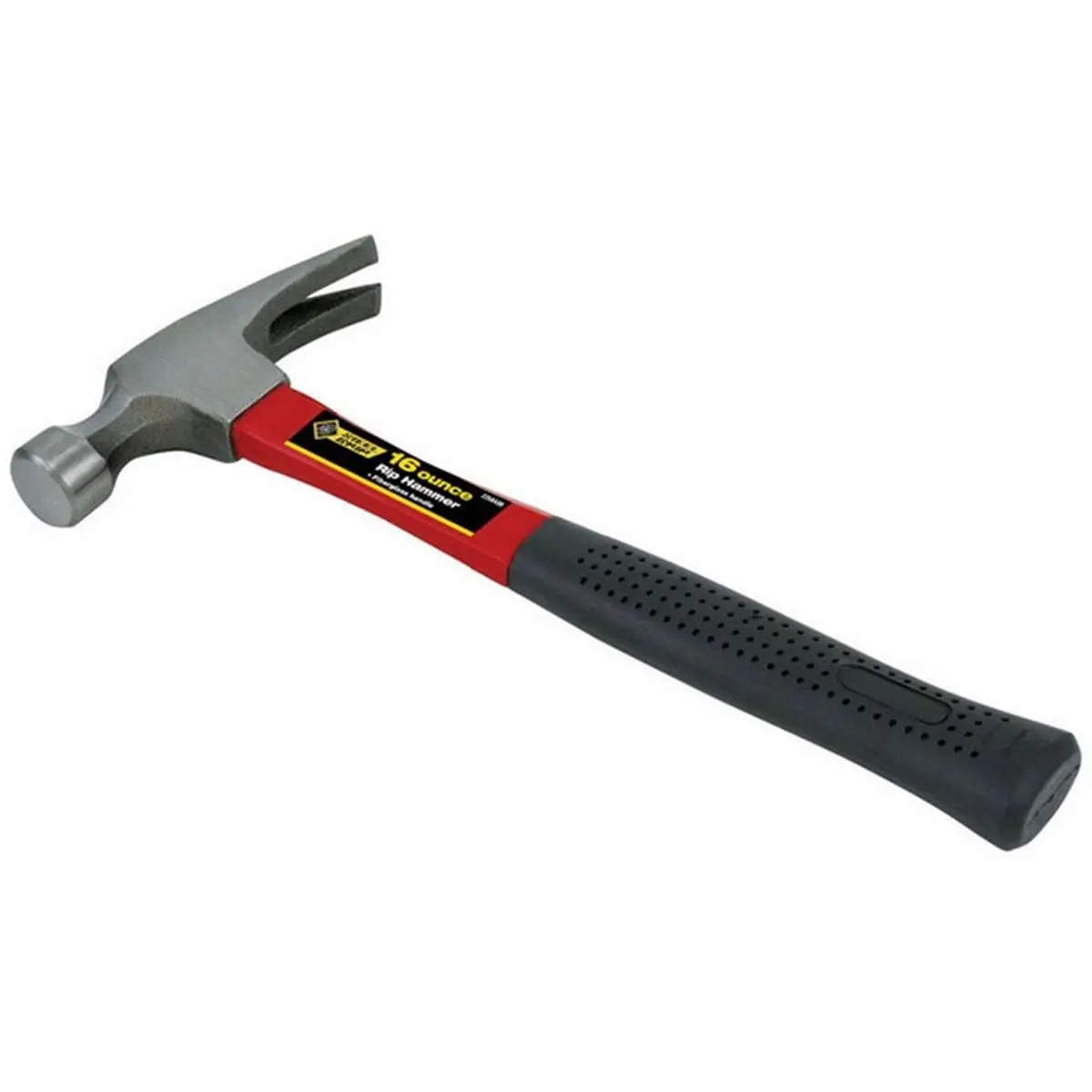 212 MAIN 16oz Forged Steel Claw Hammer, Heavy-Duty Hand Tool with Fiberglass Grip, Ideal for General Construction & DIY Tasks (Model 2258499), Hand Tools