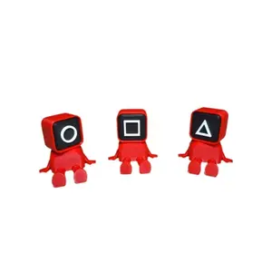 Squid Game2 3D Printed Articulating  Square Circle Triangle Guard Figurine  Perfect Gift for Squid Game Lovers