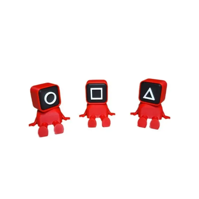 Squid Game2 3D Printed Articulating  Square Circle Triangle Guard Figurine  Perfect Gift for Squid Game Lovers