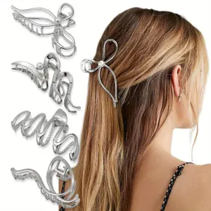 4 Pack Large Rear Head Shark Clip Non-Slip Styling Accessories for Thick and Thin Hair Beauty & Personal Care
